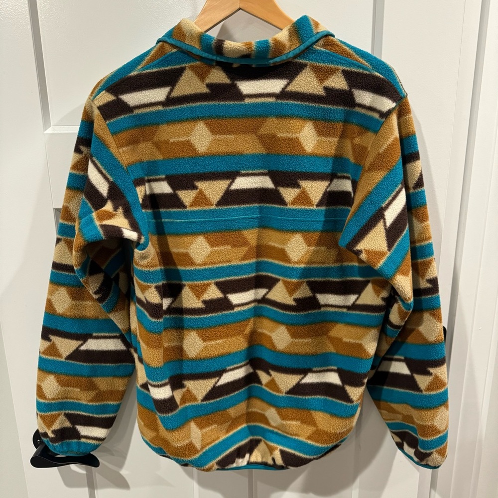 NWOT PATAGONIA Synchilla Aztec Print Pullover Fleece Jacket Snap T Size Medium - Picture 9 of 9